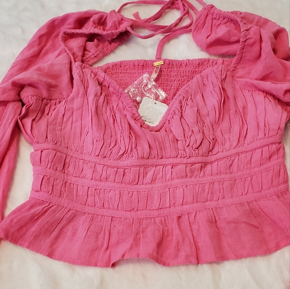 Free People Chloe Top in Aurora size L - Picture 14 of 16